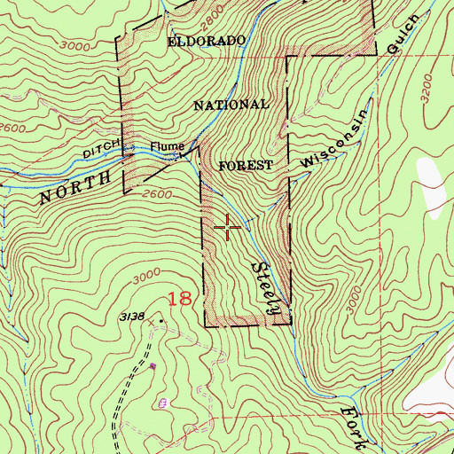 Topographic Map of Wisconsin Gulch, CA