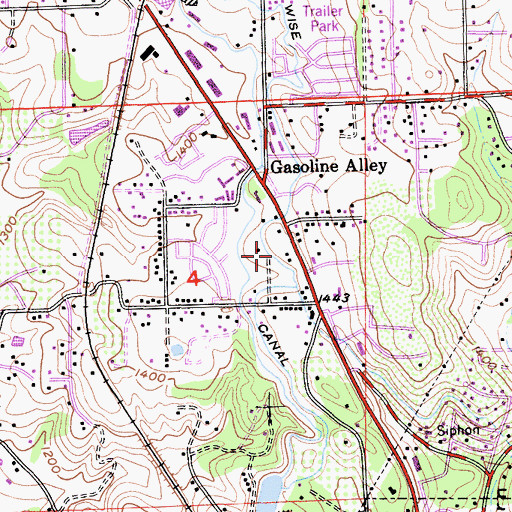 Topographic Map of Wise Canal, CA