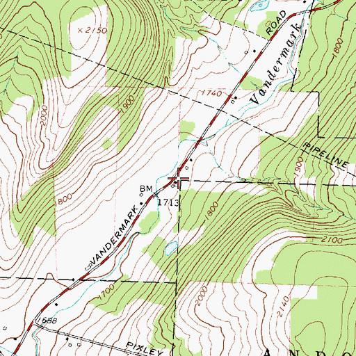 Topographic Map of School Number 6 (historical), NY