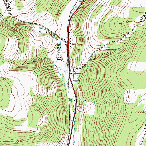 Topographic Map of School Number 8 (historical), NY
