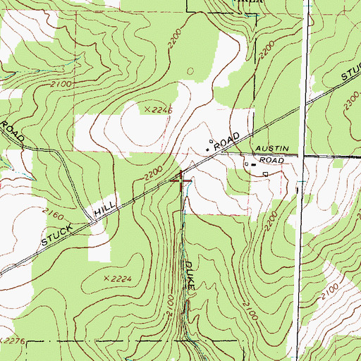 Topographic Map of White School (historical), NY