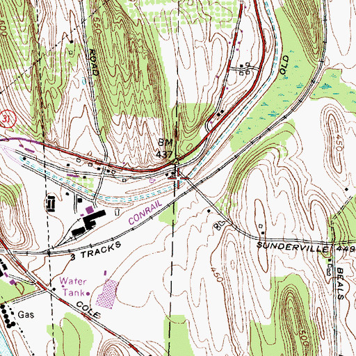 Topographic Map of School Number 13 (historical), NY