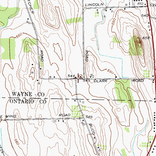 Topographic Map of School Number 10 (historical), NY