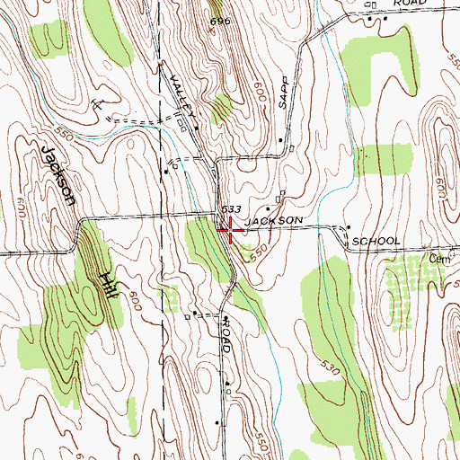 Topographic Map of School Number 11 (historical), NY