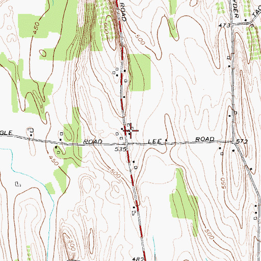 Topographic Map of School Number 19 (historical), NY