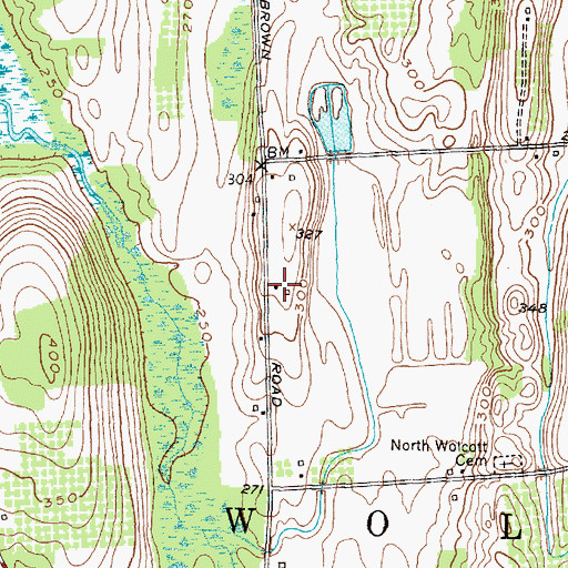 Topographic Map of School Number 4 (historical), NY