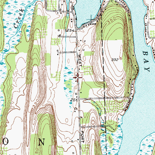 Topographic Map of School Number 7 (historical), NY