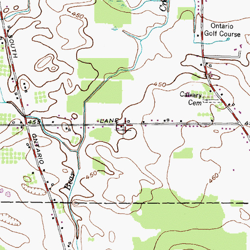 Topographic Map of School Number 9 (historical), NY