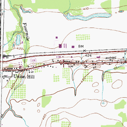 Topographic Map of School Number 11 (historical), NY