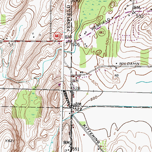 Topographic Map of School Number 12 (historical), NY