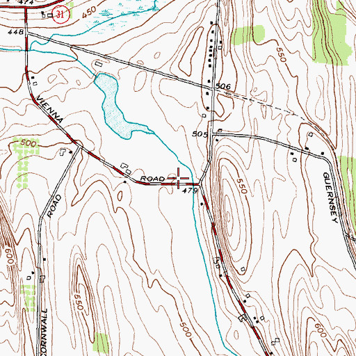 Topographic Map of School Number 3 (historical), NY