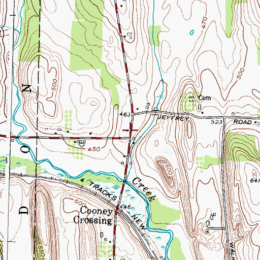 Topographic Map of School Number 5 (historical), NY