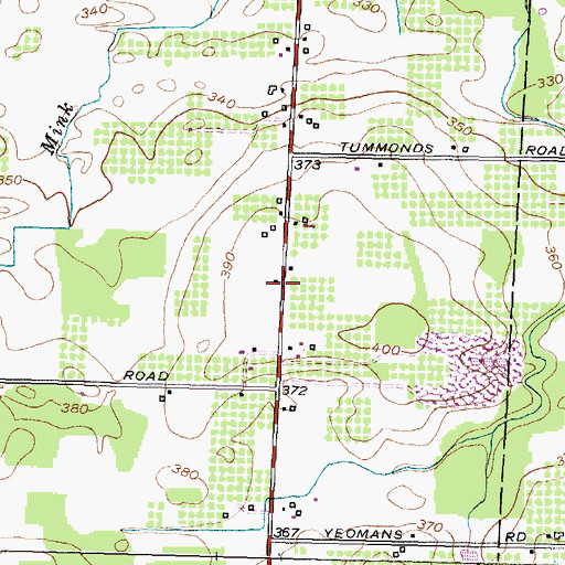 Topographic Map of School Number 3 (historical), NY