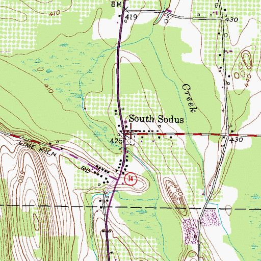 Topographic Map of School Number 10 (historical), NY