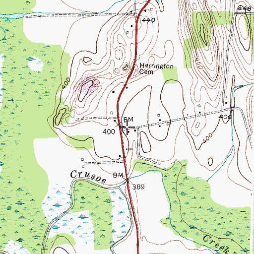 Topographic Map of School Number 4 (historical), NY