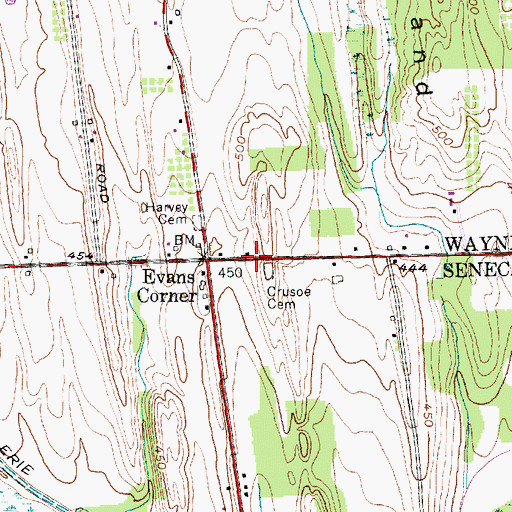 Topographic Map of School Number 7 (historical), NY