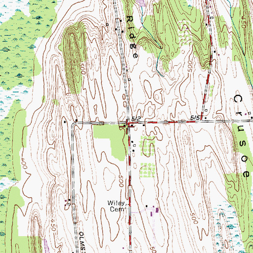 Topographic Map of School Number 11 (historical), NY