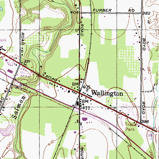 Topographic Map of School Number 8 (historical), NY