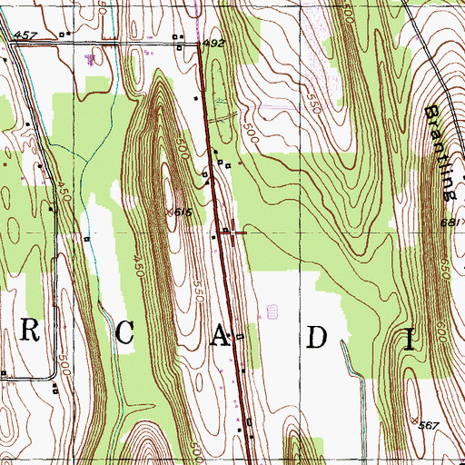 Topographic Map of School Number 16 (historical), NY