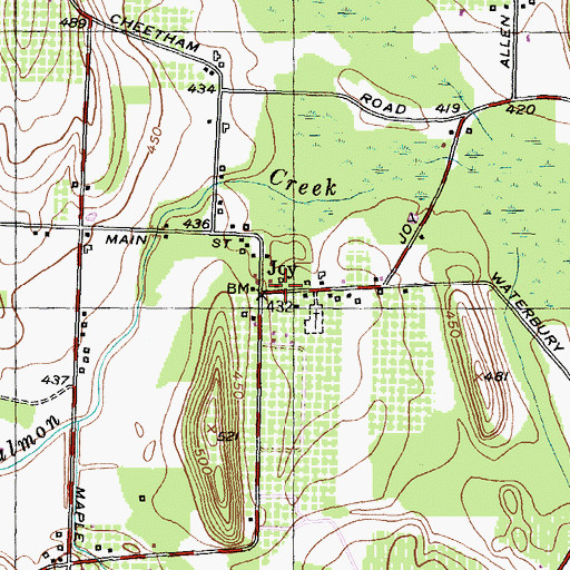 Topographic Map of School Number 18 (historical), NY