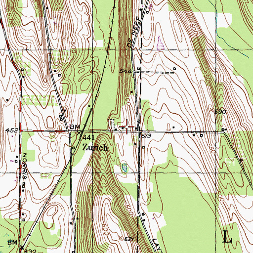 Topographic Map of School Number 20 (historical), NY