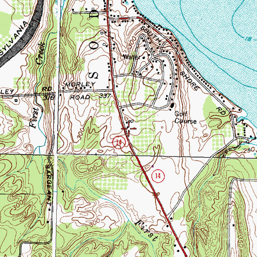 Topographic Map of School Number 13 (historical), NY