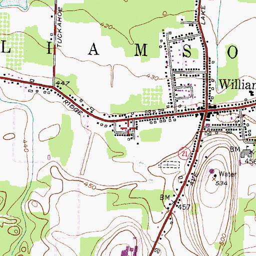 Topographic Map of Firemans Park, NY