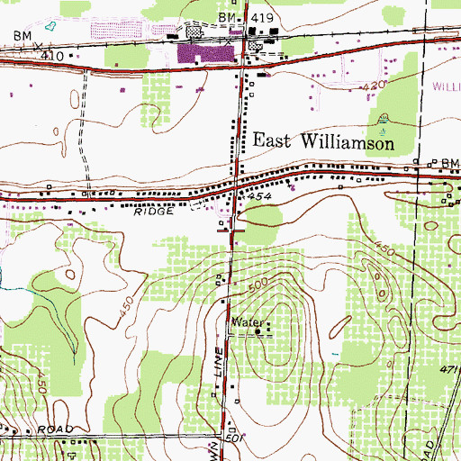Topographic Map of School Number 4 (historical), NY