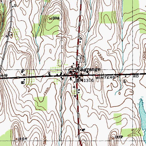 Topographic Map of School Number 1 (historical), NY