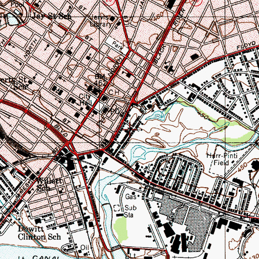 Topographic Map of Saint Michael's Roman Catholic Church, NY