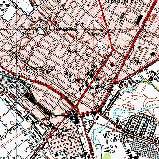 Topographic Map of Zion Episcopal Church, NY