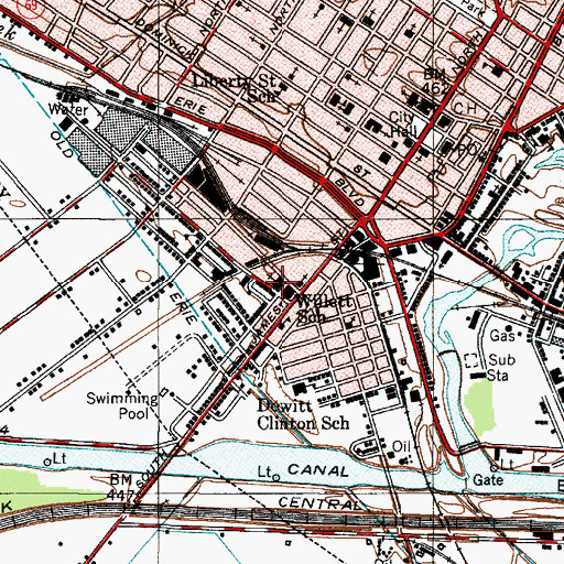 Topographic Map of Church of the Transfiguration, NY