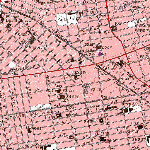 Topographic Map of Charlie's Place, NY