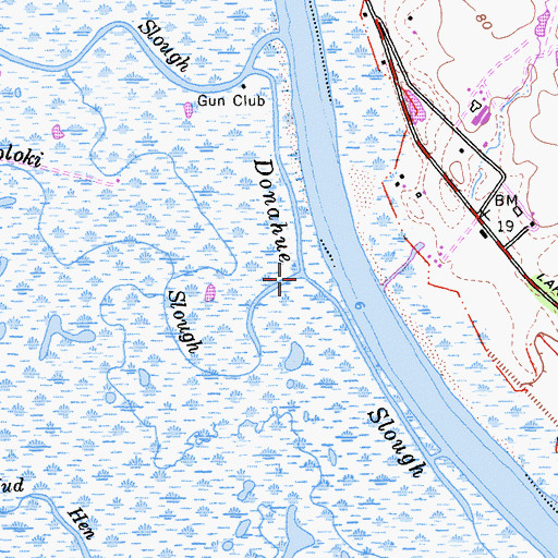 Topographic Map of Woloki Slough, CA