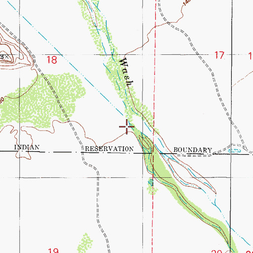 Topographic Map of Shopishk Valley, AZ