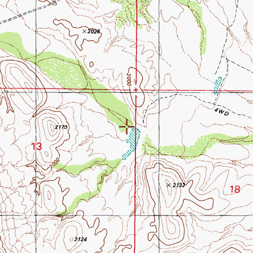 Topographic Map of Table Top Valley, AZ