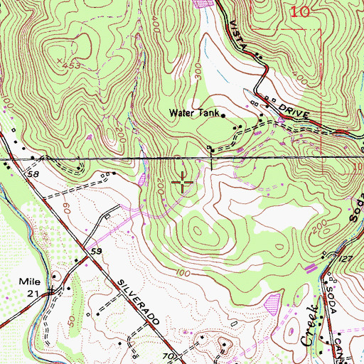 Topographic Map of Yajome, CA