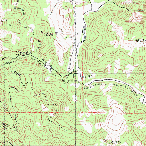 Topographic Map of Yale Creek, CA