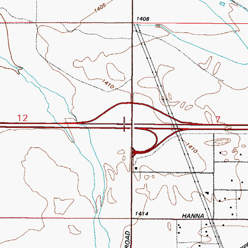 Topographic Map of Thorton Road Interchange, AZ