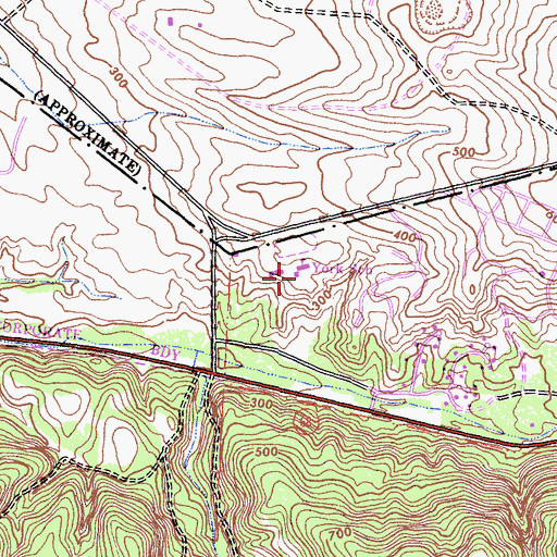Topographic Map of York School, CA