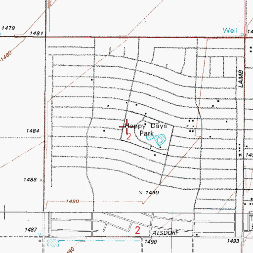 Topographic Map of Toltec Elementary School, AZ
