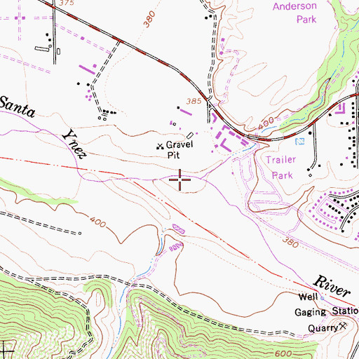 Topographic Map of Adobe Canyon, CA