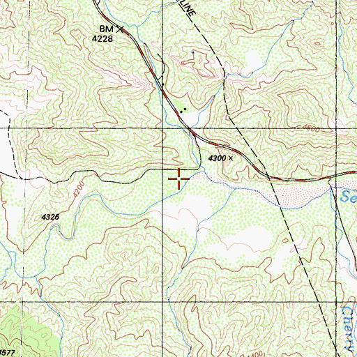 Topographic Map of Adobe Creek, CA