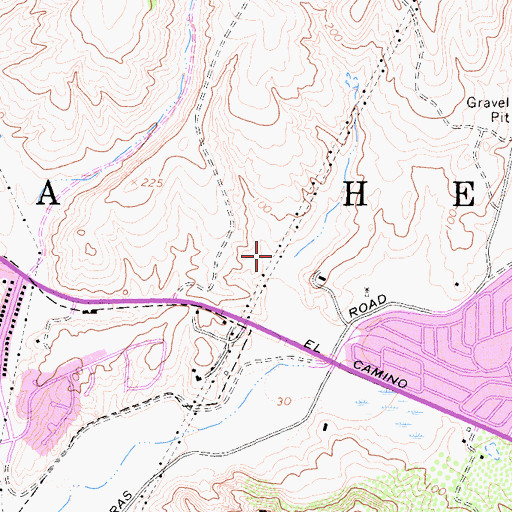 Topographic Map of Agua Hedionda, CA