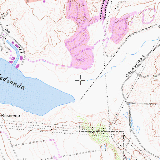 Topographic Map of Agua Hedionda Creek, CA