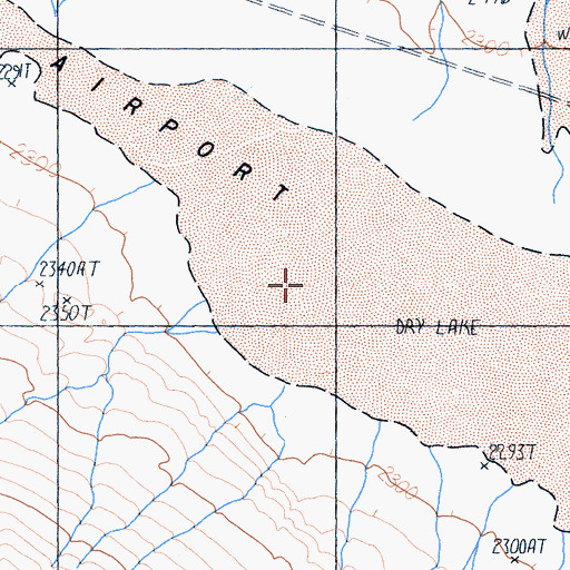 Topographic Map of Airport Lake, CA