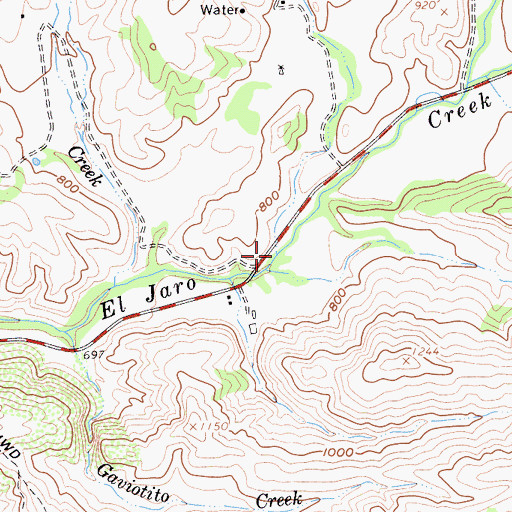 Topographic Map of Alamo Creek, CA