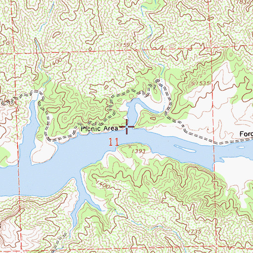 Topographic Map of Alamo Creek, CA