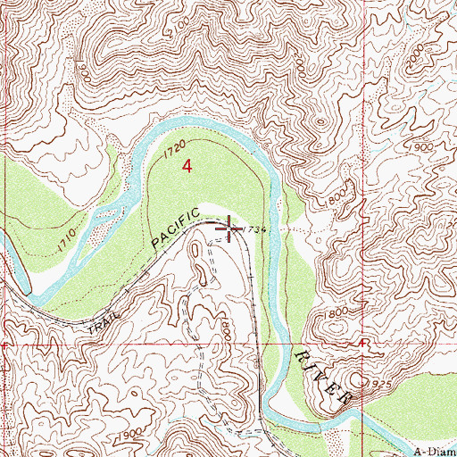 Topographic Map of Wooley Railroad Station, AZ