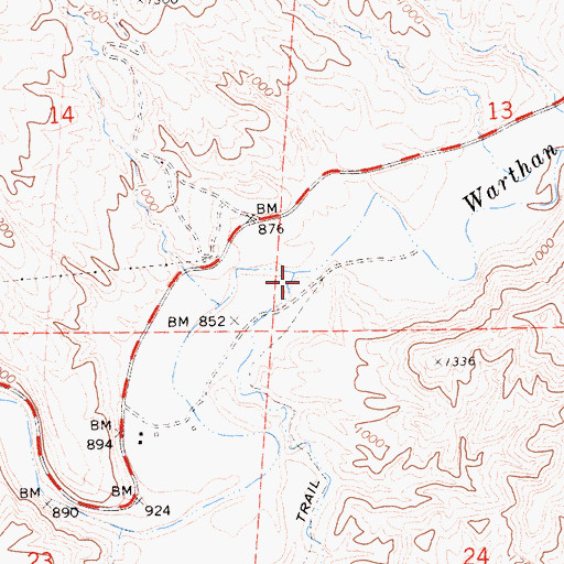 Topographic Map of Alcalde Canyon, CA
